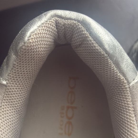 Bebe Silver Quilted Sneakers - Picture 7 of 8